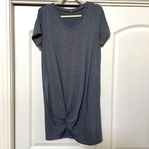 Gray T-shirt dress
